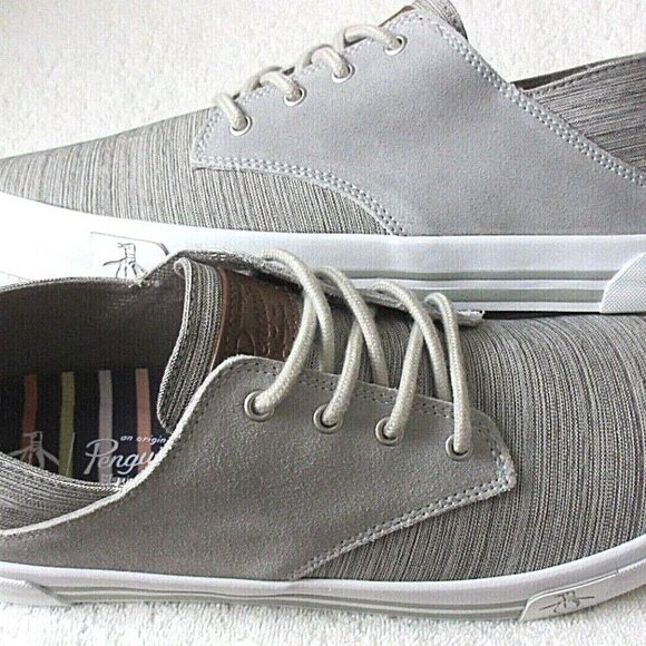 COPY - Original Penguin Mens Neo Collapse Heel Lace Up Casual Sneakers Grey PG0… - Picture 2 of 7